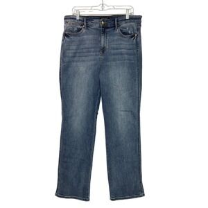 Judy Blue High Rise Distressed Dad Jeans JB82540 Light/Med Wash Stretch Sz 15/32